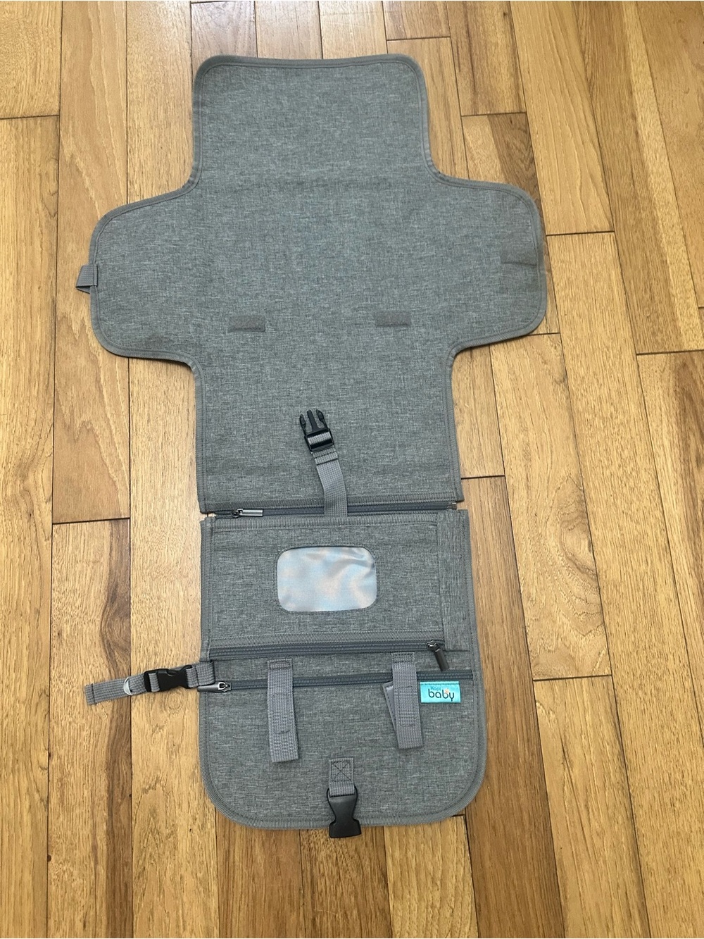 Baby diaper changing mat pad Gray travel Portable Organizer